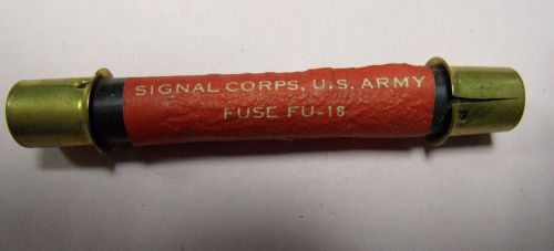 Fuse FU-18, Signal Corps, BC-191, SCR-193, BC-375, wwii radio, army radio