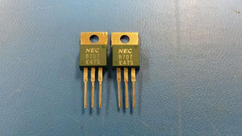 (5 PCS) 2SB707  NEC Silicon PNP Power Transistors 60V 7,0A 1,5W