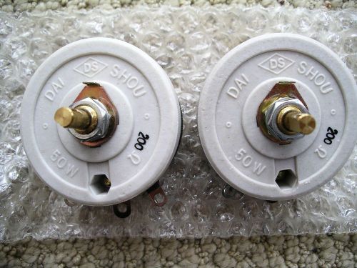 200 OHM 50 W High Power Wirewound Potentiometers, Variable Resistors