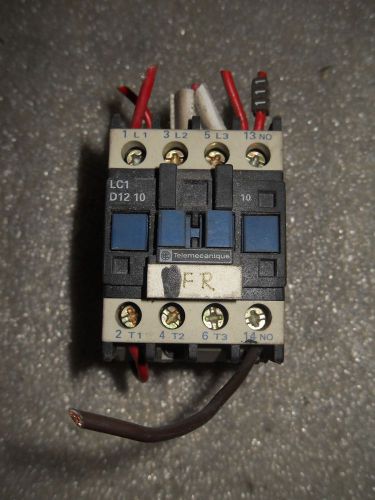 (x12) 1 used telemecanique lc1 d12 10 contactor 120v 12a 3 pole for sale