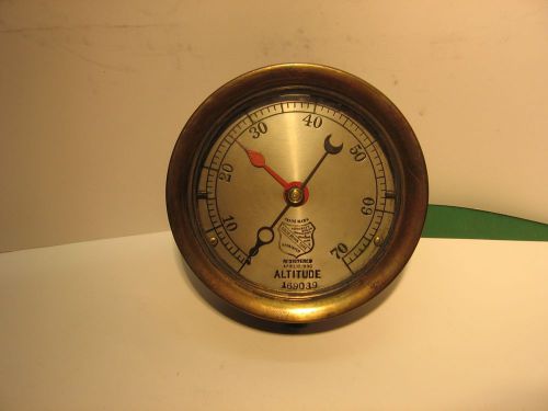 Antique ashcroft pressure gauge industrial steam punk solid drawn tube 1896 0-70 for sale