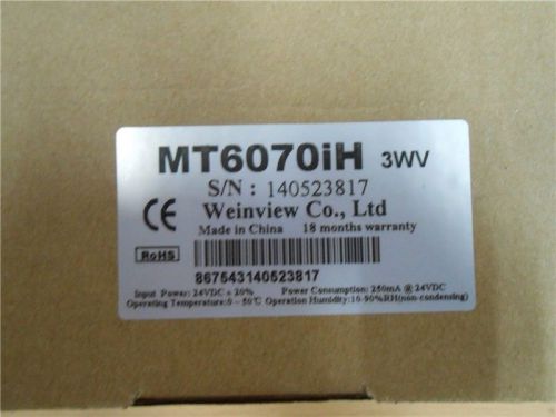 Weinview new HMI MT6070IH5 7 inch DHL free ship free download cable and software