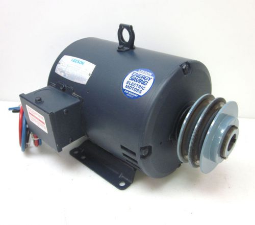 New leeson 3-ph 5-hp kx184t electric ac motor thermally protected for sale