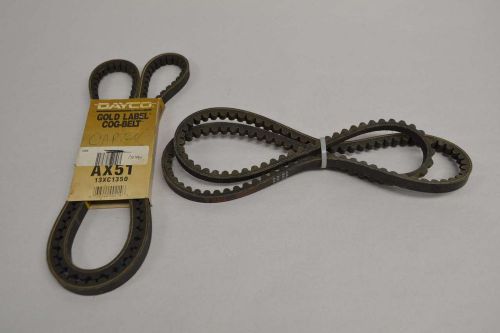 LOT 2 NEW DAYCO ASSORTED AX51 JASON COGGED V-BELT 53X1/2IN BELT D354226