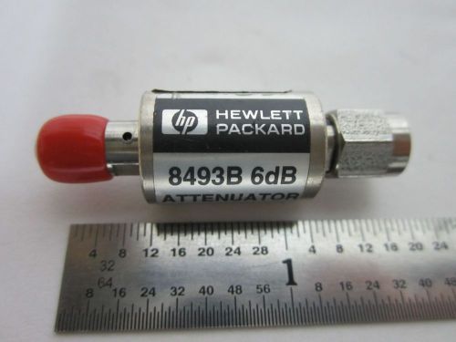HP ATTENUATOR 8493B  6 dB GHz RF MICROWAVE FREQUENCY HEWLETT PACKARD BIN#G8-21