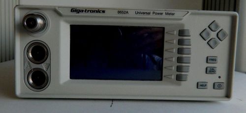 GIGATRONICS 8652A UNIVERSAL POWER METER,100KHZ -40 GHZ CALIBRATED. 90-DAY