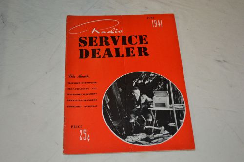 Vintage Rare 1941 Radio Service Dealer Magazine June  Manual Tube Tester Equip