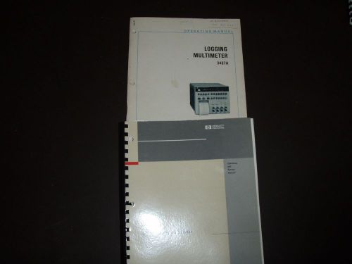 HP 3467A Logging Multimeter Operating and Service Manuals