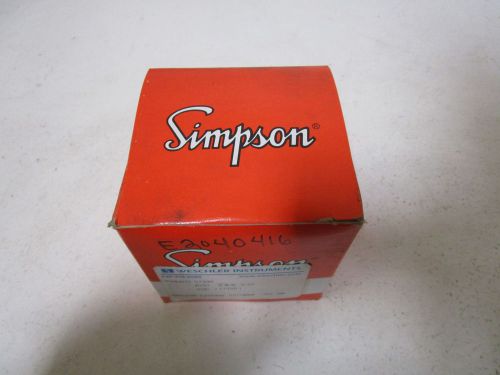 SIMPSON 07330 PANEL METER *NEW IN A BOX*