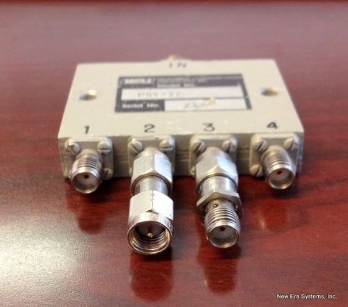 MCLI 4-Way Power Combiner MODEL NUMBER PS4-77 SMA-Male and Female Connectors