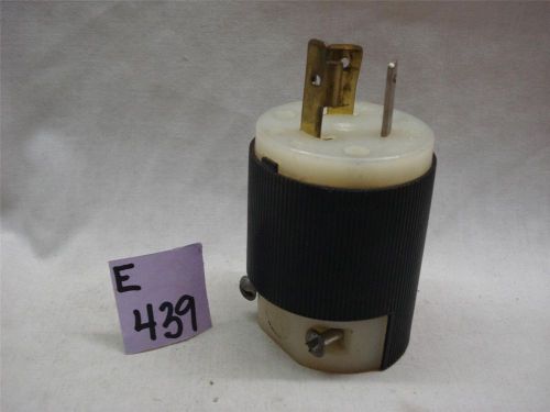 Hubbell Twist-Lock Plug,  2 Units,  125 Volt,  20 Amp,  3 Pole