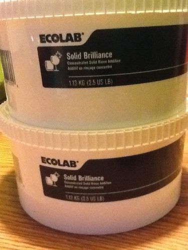 ECOLAB SOLID BRILLIANCE CONCENTRADED TWO PCS FREE SHIPPING
