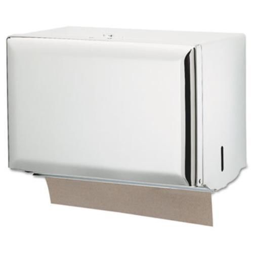 San Jamar T1800WH Key-lock Singlefold Towel Dispenser, Steel, 10 3/4w X 6d X 7