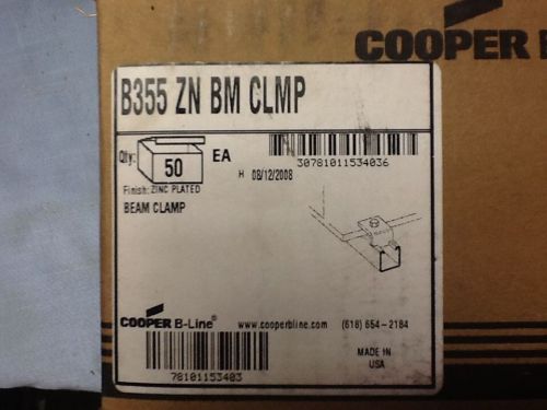 New Cooper B line B355 ZN Beam clamp