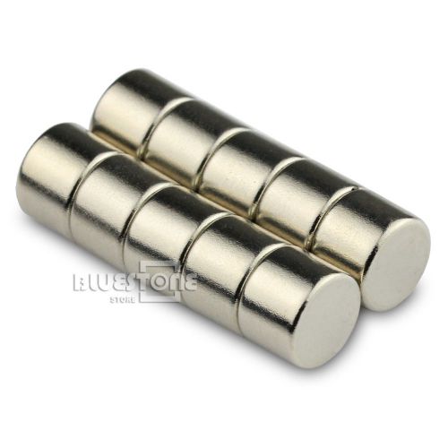 Lot 10 x super strong round n50 cylinder magnets 8 * 6 mm neodymium rare earth for sale