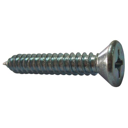 Metal Screw, Flat, #8, 1 1/4 L, PK 100 B1214