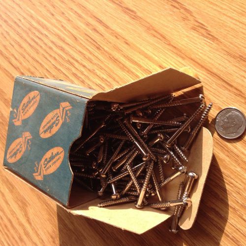 145 1 1/4 round head wood screws steel southern screw usa made # 6  0.139 nickel for sale