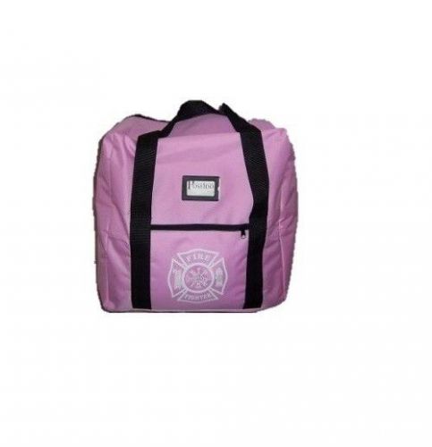 Pink firefighter step-in turnout gear bag, new for sale