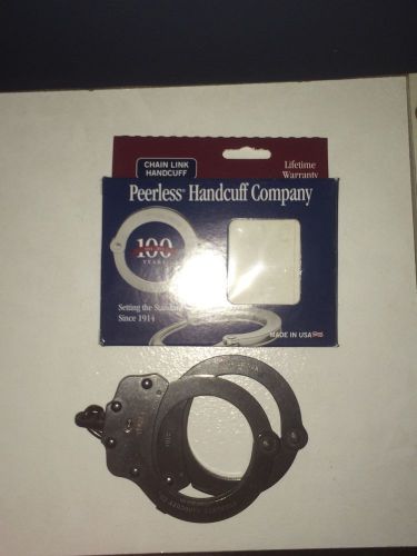 Peerless Chained Handcuffs with Leather Cuff Case