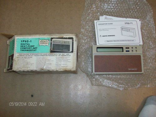 1f92-1 white rogers programmable heat pump thermostat for sale