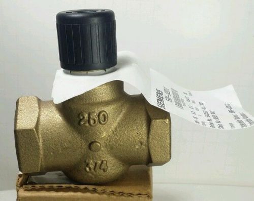 New powers siemens 2 way brass valve 3/4&#034; 6.3 cv 10-15 psi 250 599-02012 010417 for sale