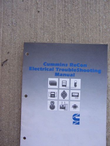 1989 Cummins Diesel ReCon Electrical TroubleShooting Manual Alternator Battery T