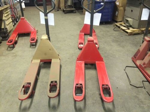 New raymond manual pallet jack , 20&#034; x 36&#034; 5000 lb capacity , hd , 3 available for sale