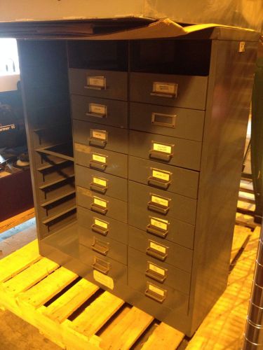 Parts Bin Storage Cabinet 36&#034; X 30&#034; X 12&#034; Missing Bins
