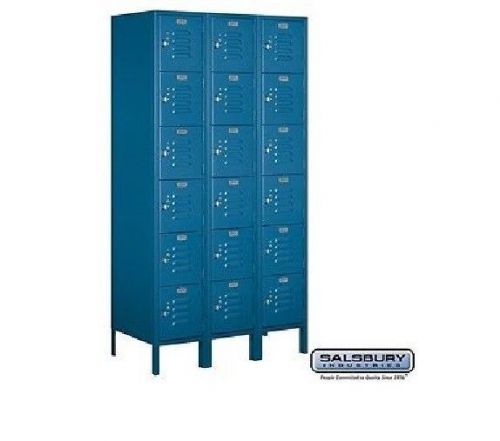 New box style metal storage lockers 36&#034;w x 72&#034;h x 18&#034;d (blue) for sale
