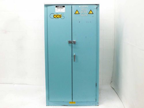Justrite 25560b  60 gallon acids and corrosives lab storage cabinet for sale