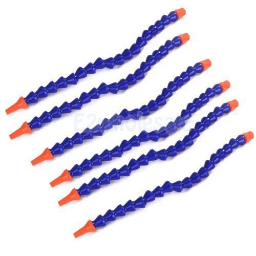 6pcs Plastic Flexible Water Oil Cooling Pipe Hose for Lathe Milling Hydraulic