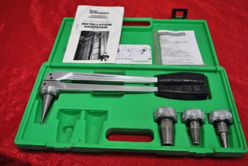 Wirsbo ProPex Uponor Quick &amp; Easy Manual Expander Tool With 3 Heads 1/2, 3/4, 1&#034;