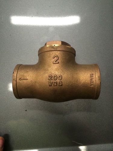 2&#034; sweat swing check valve brass copper plumbing fitting for sale