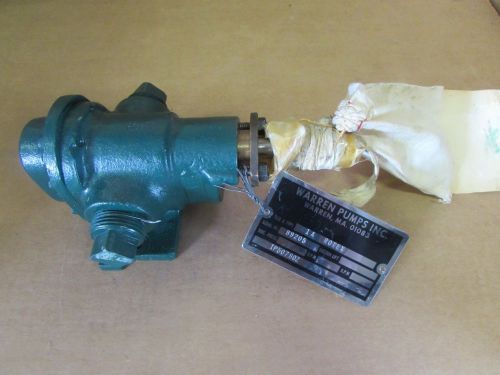 WARREN PUMP SIZE AND TYPE 1A ROTEX PUMP NEW SURPLUS