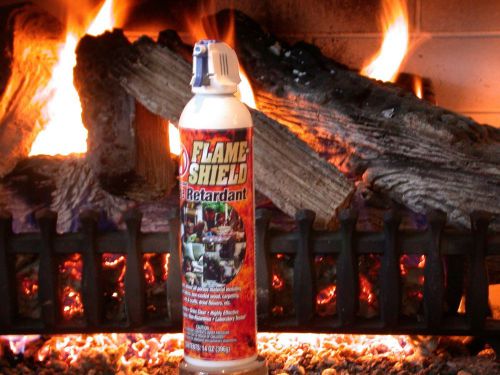 Two cans of flame shield 17 oz brand new fire retardant spray for sale