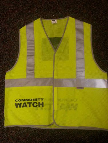 High Visibility Community Watch Traffic Safety Vest Reflective Tape