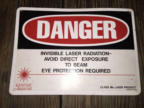Danger Sign Invisible Laser Radiation