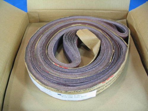 3M Abrasive Cloth Belts 1-1/4&#034; x 132&#034;  25ea 120 Grit Regalite Polycut  NOS