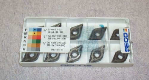 Seco    carbide  inserts   dnmg 432 -m3    grade  tp3500    pack of 10 for sale