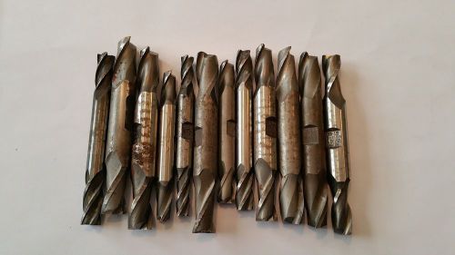 Machinist Lot Of 12 Double End Mills