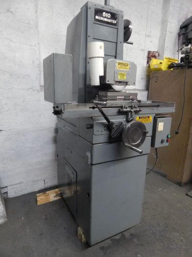 Surface grinder brown &amp; sharpe micromaster 510 hand opp roller tble w5x10 chuck for sale