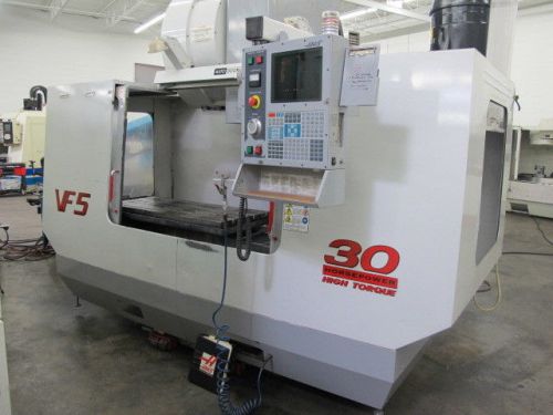 Haas vf-5/50 taper cnc vertical machining center for sale