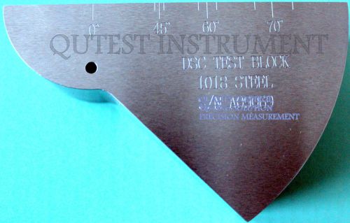 New aws dsc calibration standard carbon steel test block ultrasonic w/ box for sale