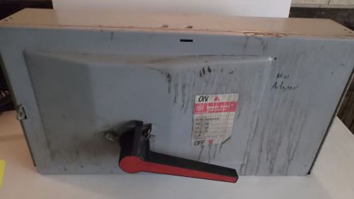 GE BUS FUSIBLE SWITCH ADS36400HB SPECTRA SERIES 400AMPS 600VOLTS USED