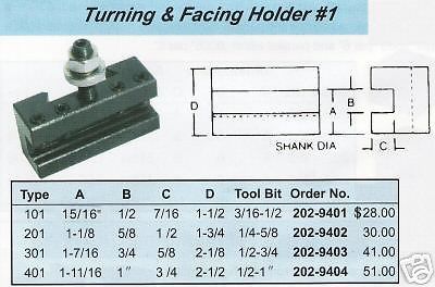 #1 Turning &amp; Facing Tool Holder Up To 12&#034; Lathe AXA