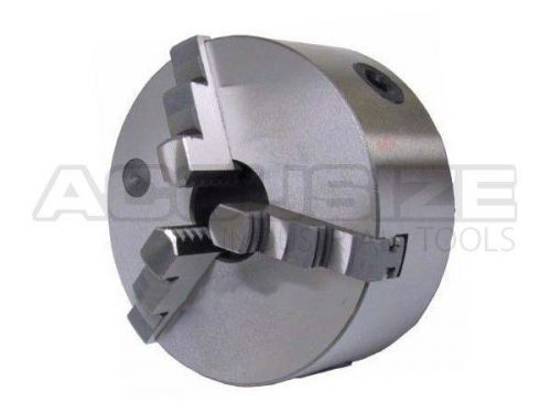 5&#034;/125mm 3-jaw lathe chuck plain back x0.003&#034; tir w/ 2 sets of jaws, #0559-0112 for sale