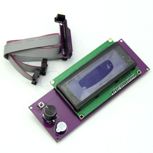 Printer lcd intelligent smart controller 2004 + adapter for reprap ramps 1.4 3d for sale