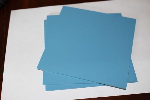 (2 pcs) 5&#034; x 10&#034; Palopaque Rigid PVC Flat Blue Sheet 1/16&#034; (1.5mm)