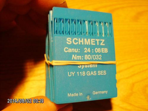 94 pc SCHMETZ sewing machine needles UY 118 GAS SES NM 80/032