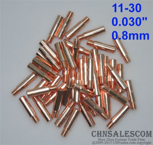 50 pcs tweco mini#1 &amp; lincoln magnum 100l welding gun contact tips 11-30  0.030&#034; for sale